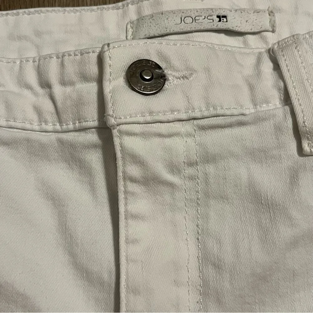 Joe's Jeans White Denim Distressed Shorts